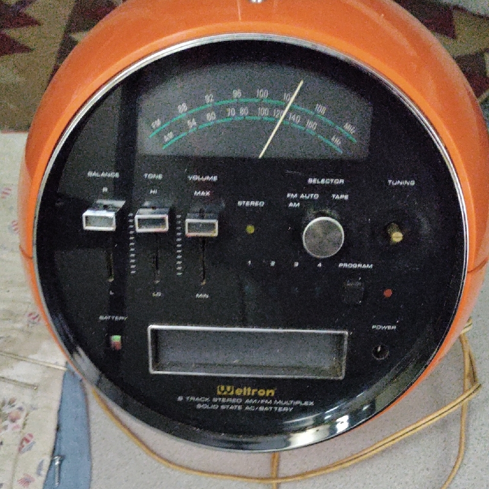 Orange Retro Radio